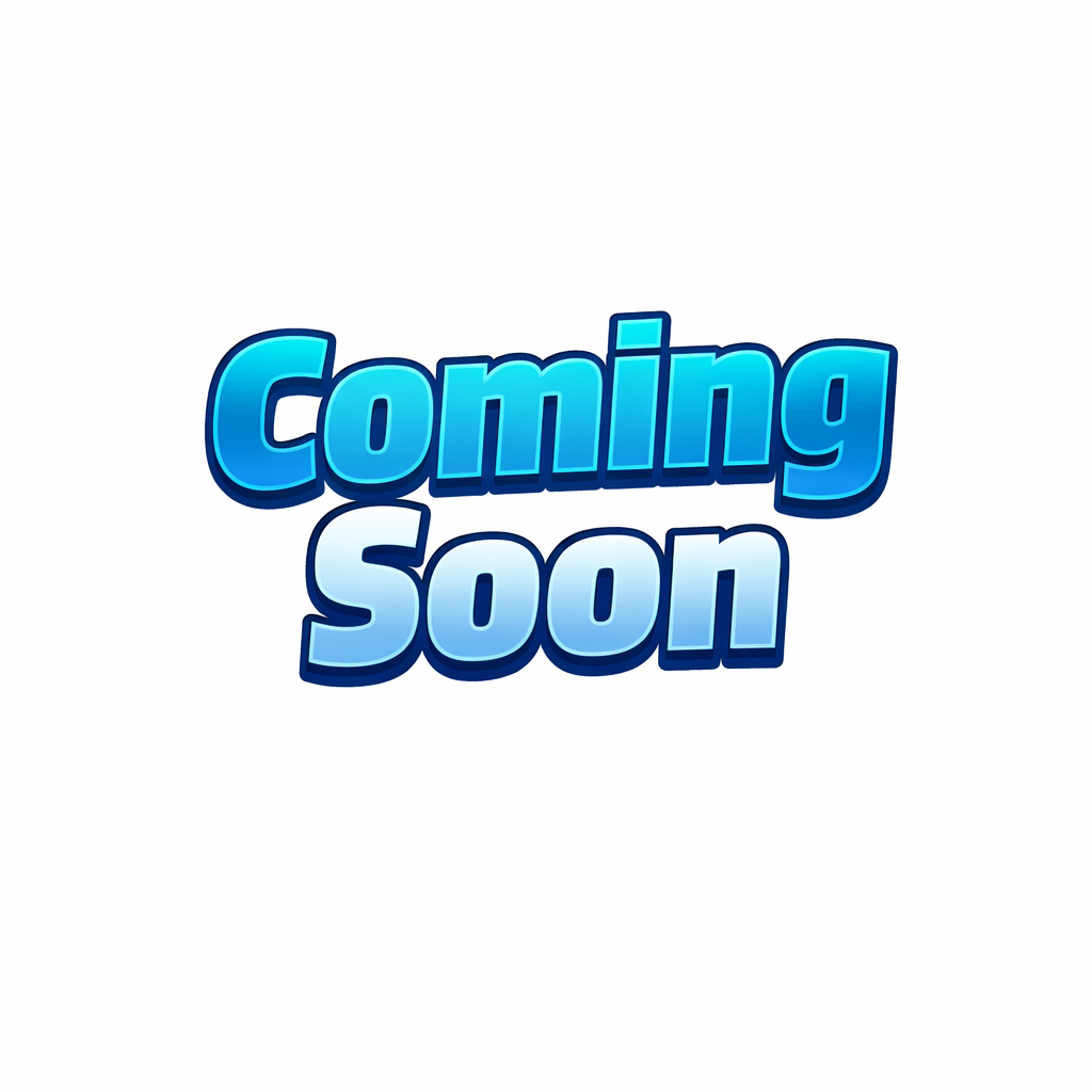 Comic-style 'Coming Soon!' text with starburst and cloud-like puffs